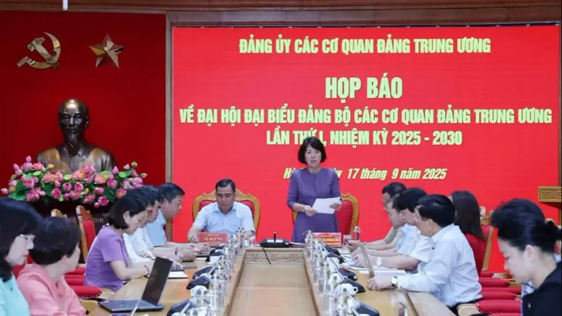 Đại hội Đảng bộ cơ quan Trung ương diễn ra ngày 23–24/9
