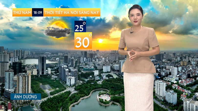 Dự báo thời tiết trưa | 18/09/2025