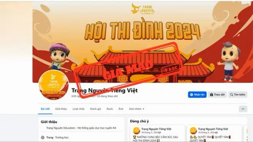 Cảnh báo giả mạo ‘Trạng nguyên tiếng Việt’ để lừa đảo