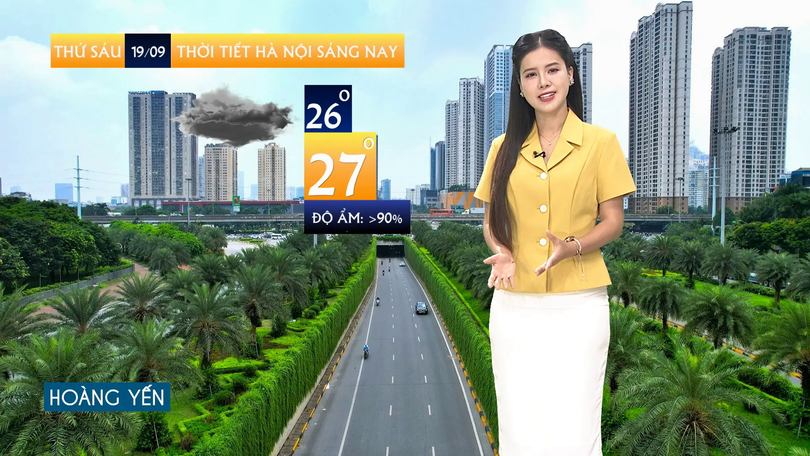 Dự báo thời tiết sáng | 19/09/2025