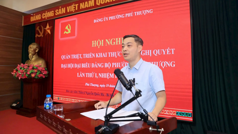 Phường Phú Thượng chuyển đổi số trong quán triệt Nghị quyết