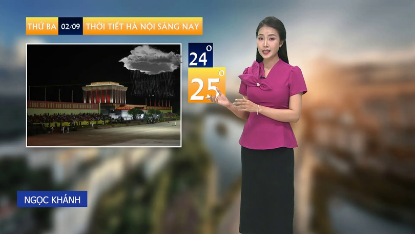 Dự báo thời tiết sáng | 02/09/2025