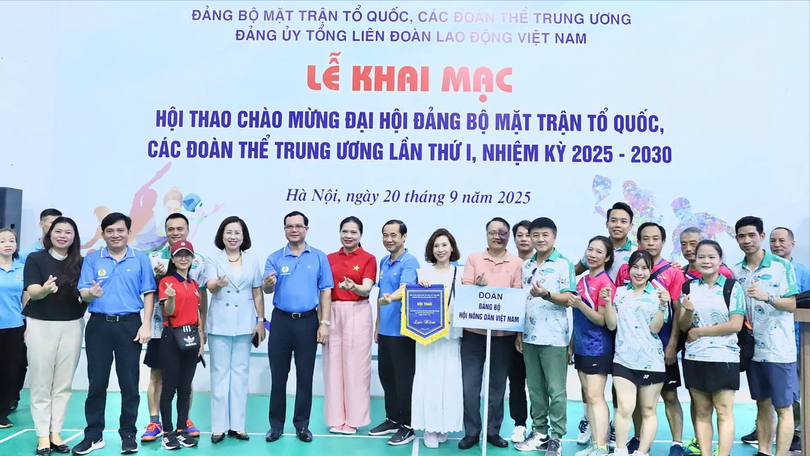 Khai mạc Hội thao chào mừng Đại hội Đảng bộ MTTQ