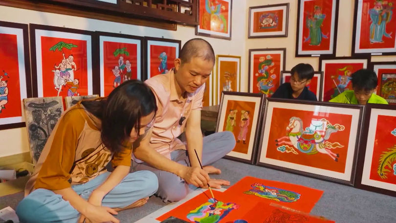 Tranh dân gian kể chuyện quê hương