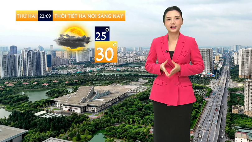 Dự báo thời tiết trưa | 22/09/2025