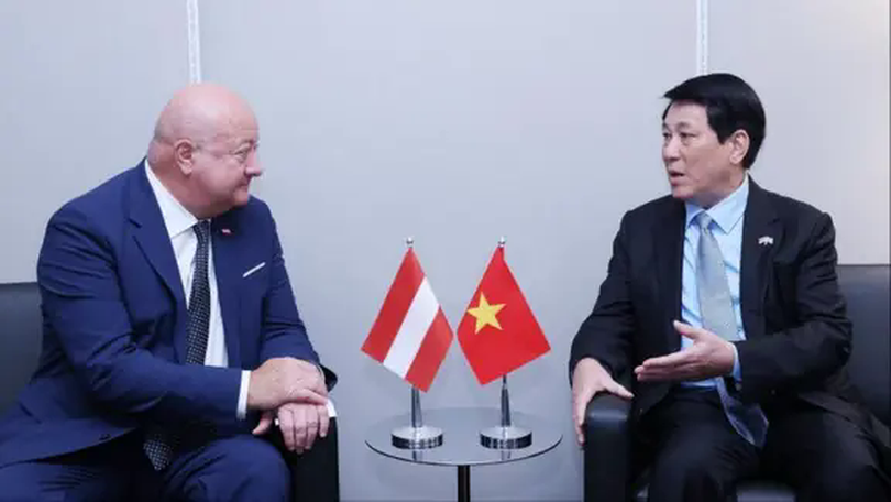 Chủ tịch nước Lương Cường tiếp Thủ tướng Áo