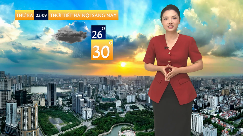 Dự báo thời tiết trưa | 23/09/2025