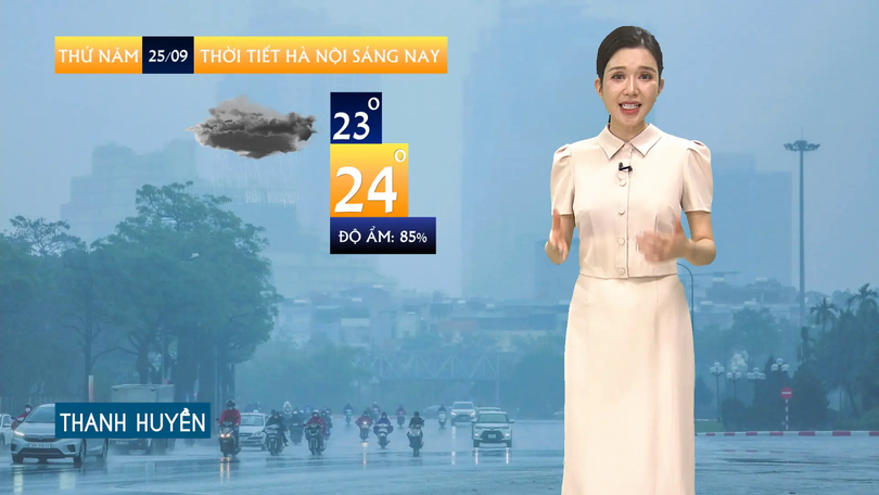 Dự báo thời tiết sáng | 25/09/2025