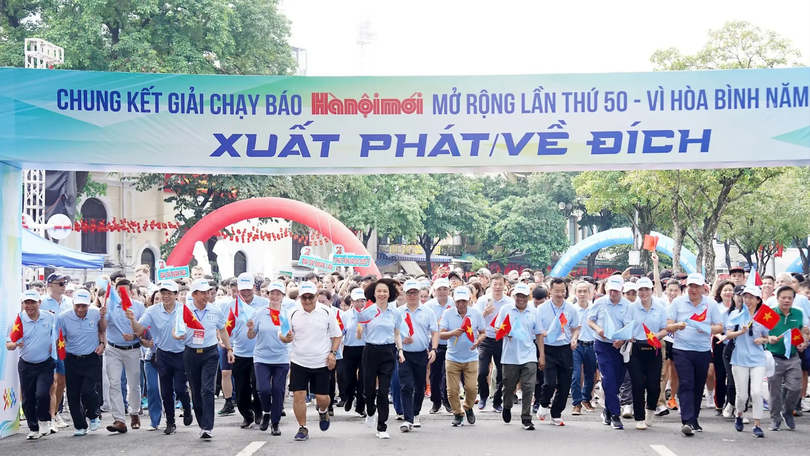 Hơn 3.000 vận động viên tranh tài Giải chạy Báo Hànộimới