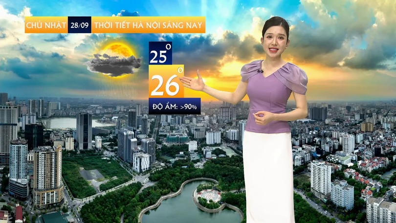 Dự báo thời tiết sáng | 28/09/2025
