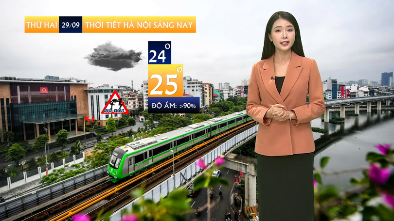 Dự báo thời tiết sáng | 29/09/2025