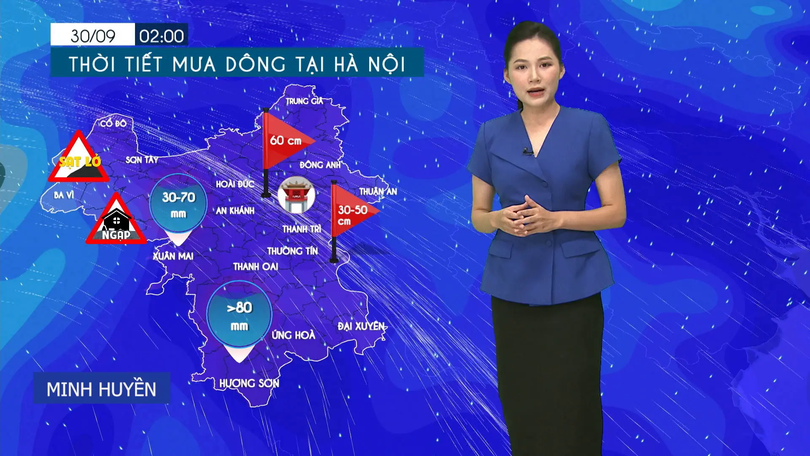Dự báo thời tiết tối | 30/09/2025