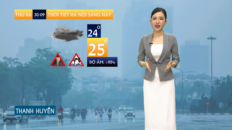 Dự báo thời tiết sáng | 30/09/2025