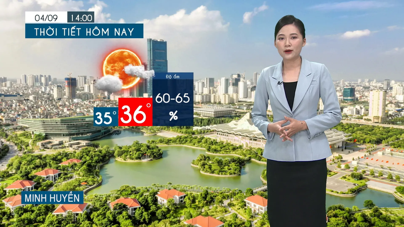 Dự báo thời tiết tối | 04/09/2025