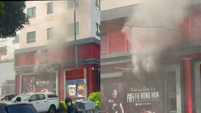 Cháy tại nhà hàng Fu Rong Hua ở Hà Nội