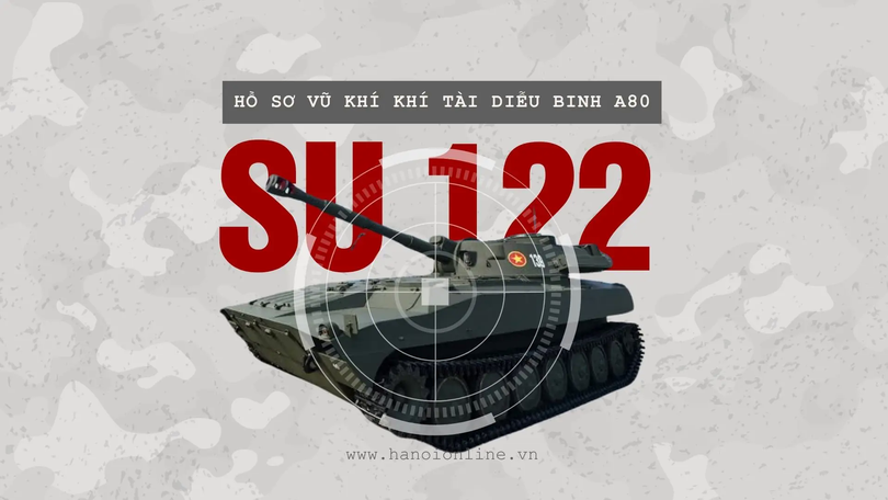 Diễu binh A80: SU 122 bắn 122 mm – uy lực áp đảo