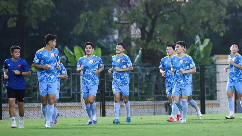 U23 Việt Nam chuẩn bị trước trận gặp Singapore