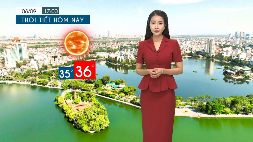 Dự báo thời tiết tối | 08/09/2025