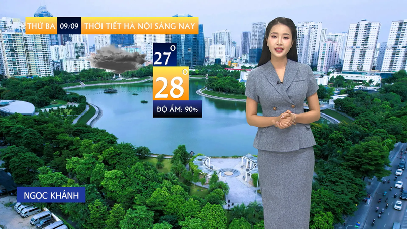 Dự báo thời tiết sáng | 09/09/2025