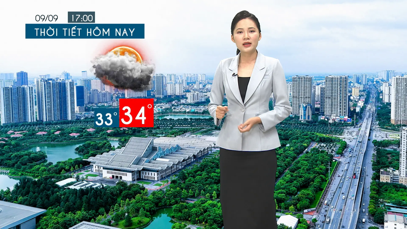 Dự báo thời tiết tối | 09/09/2025