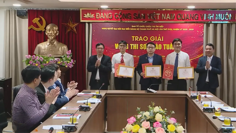Hơn 200.000 lượt dự thi tìm hiểu Nghị quyết Đại hội Đảng bộ TP. Hà Nội