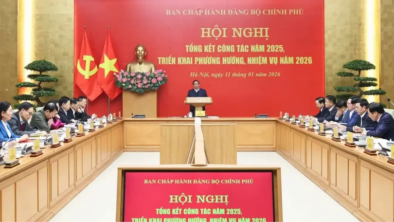 Đảng bộ Chính phủ tổng kết năm 2025, triển khai nhiệm vụ năm 2026