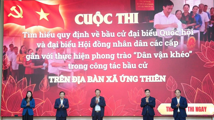 Ứng Thiên phát động cuộc thi tìm hiểu quy định về bầu cử