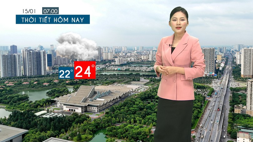 Dự báo thời tiết tối | 15/01/2026