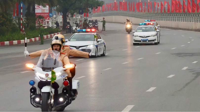 Giao thông Hà Nội thông suốt phục vụ Đại hội XIV