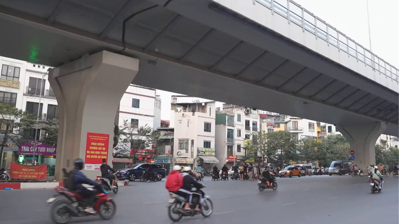 Đường Lạc Trung - Minh Khai dự kiến thông xe trong tháng Hai