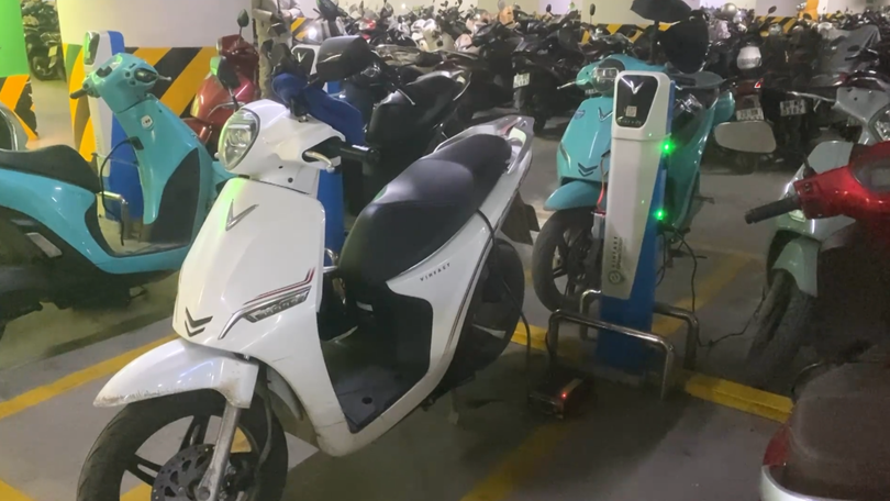 Bố trí sạc xe điện an toàn tại chung cư