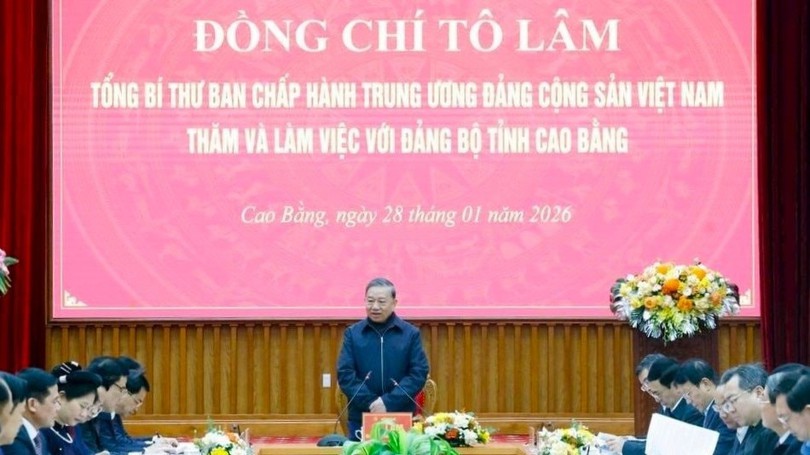 Tổng Bí thư: Cao Bằng sẽ biến lợi thế đặc thù thành động lực phát triển thực chất