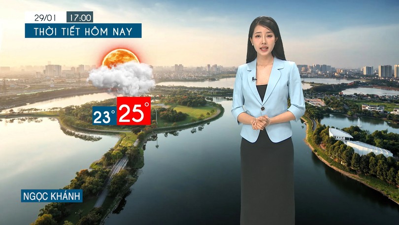 Dự báo thời tiết tối | 29/01/2026