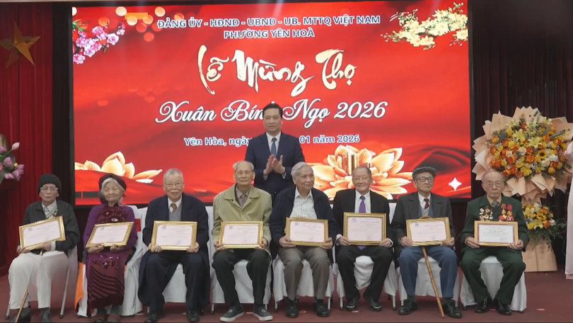 Phường Yên Hòa tổ chức Lễ mừng thọ Xuân Bính Ngọ 2026
