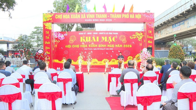 Xã Vĩnh Thanh tổ chức Hội chợ hoa xuân Bính Ngọ