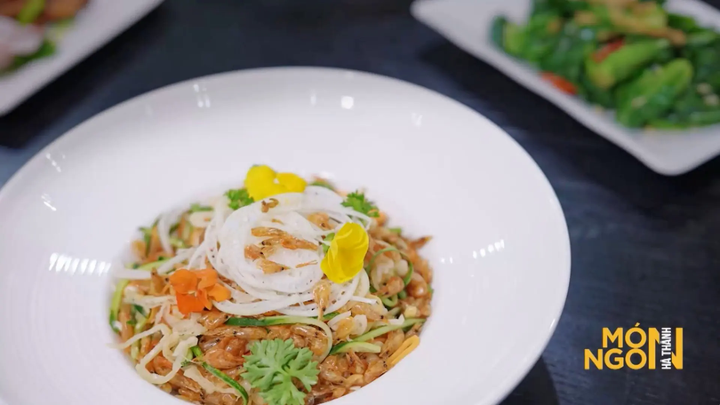 Tôm đồng nộm rau củ
