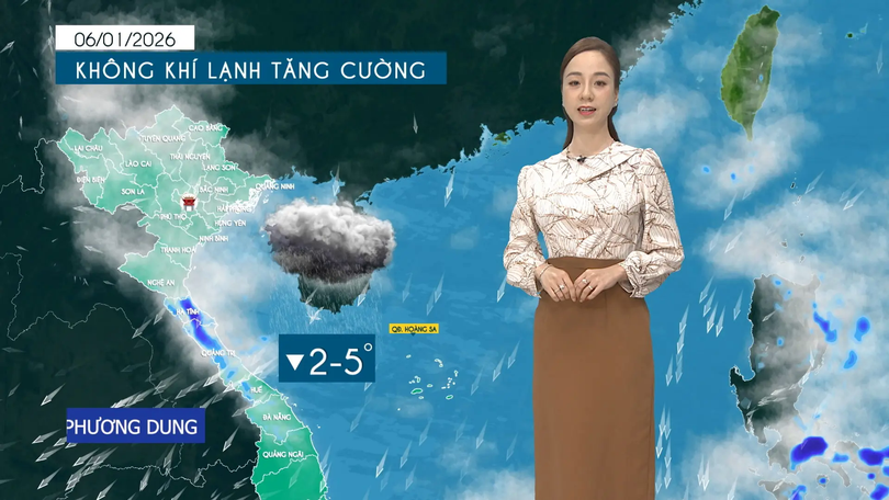 Dự báo thời tiết tối | 06/01/2026