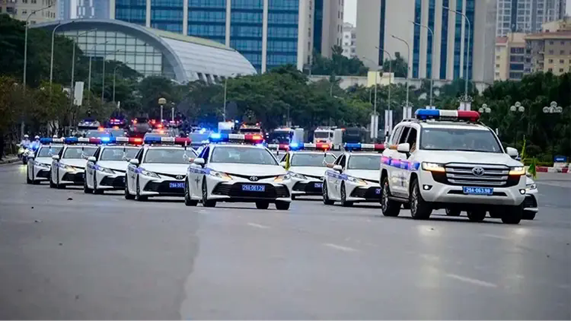 Tổng duyệt diễn tập phương án bảo đảm an ninh Đại hội Đảng