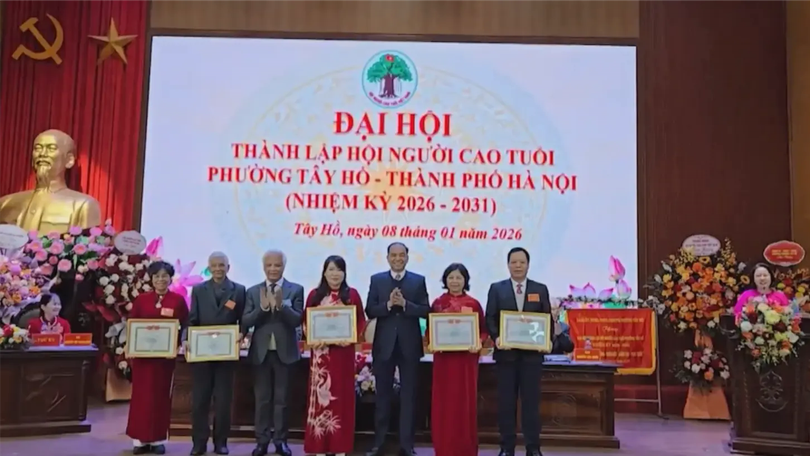 Thành lập Hội Người cao tuổi phường Tây Hồ nhiệm kỳ 2026–2031