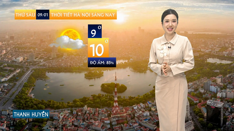 Dự báo thời tiết sáng | 09/01/2026