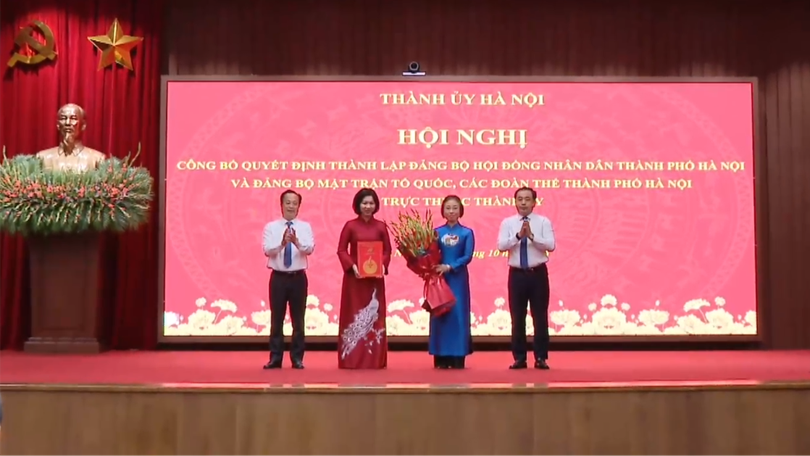 Thành lập Đảng bộ HĐND, Đảng bộ MTTQ và các đoàn thể thành phố Hà Nội