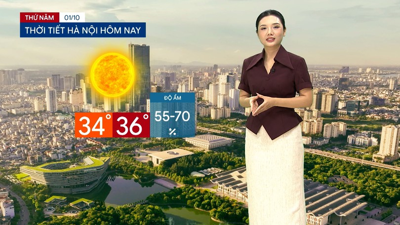 Dự báo thời tiết tối | 01/10/2026