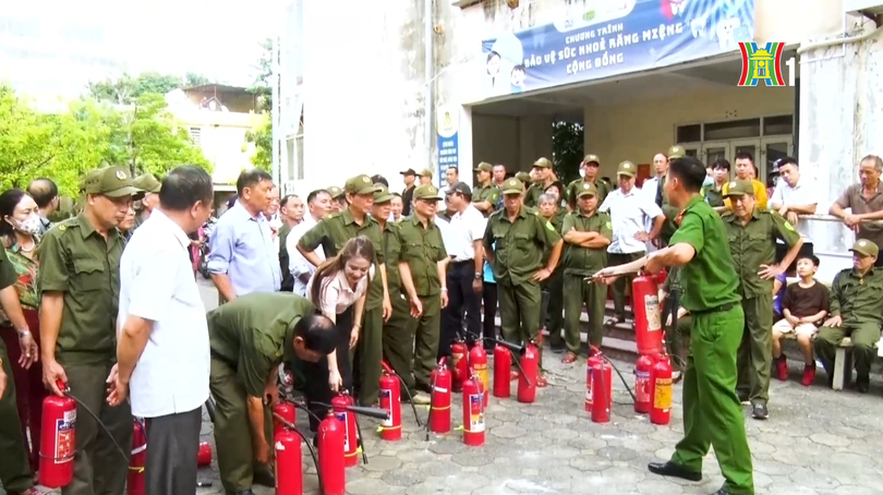 Huấn luyện nghiệp vụ PCCC cho đội ngũ dân phòng