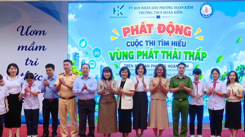 Học sinh Hoàn Kiếm tìm hiểu về vùng phát thải thấp