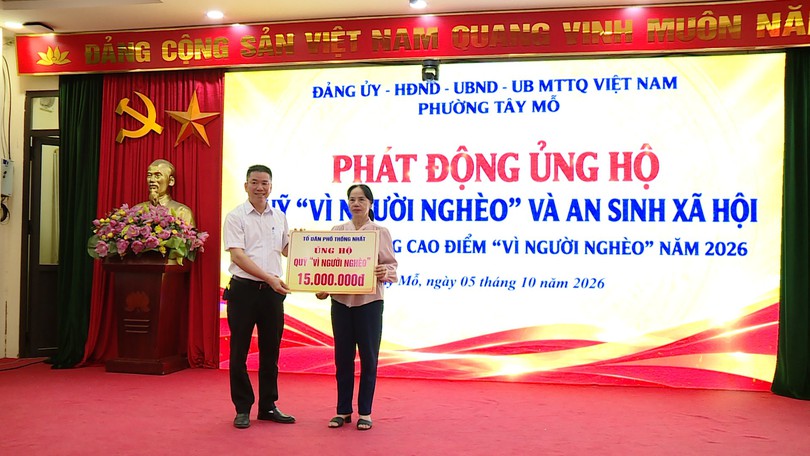 Phường Tây Mỗ phát động Tháng cao điểm 'Vì người nghèo'