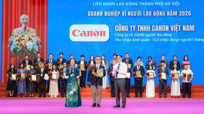 Tôn vinh doanh nghiệp 'Vì người lao động' và công nhân Thủ đô tiêu biểu
