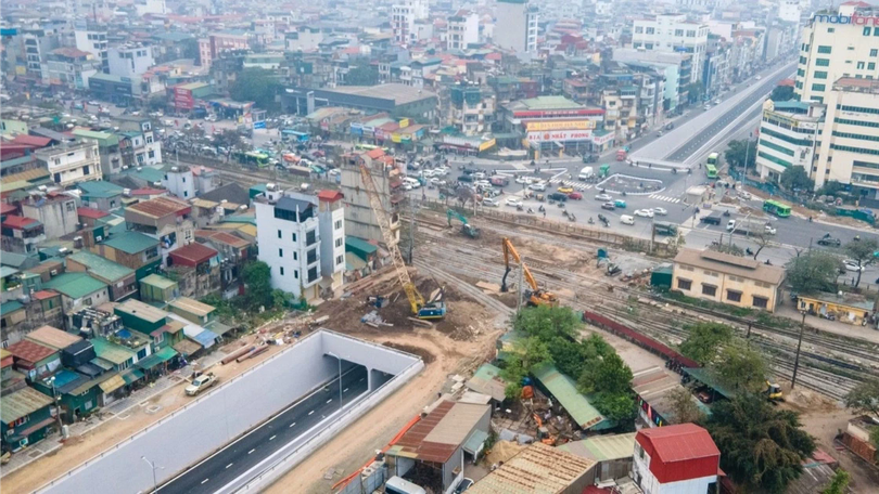 Tổ chức giao thông tạm hầm chui Kim Đồng - Giải Phóng