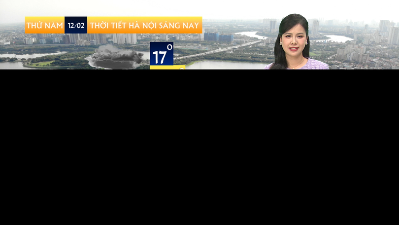 Dự báo thời tiết sáng | 12/02/2026
