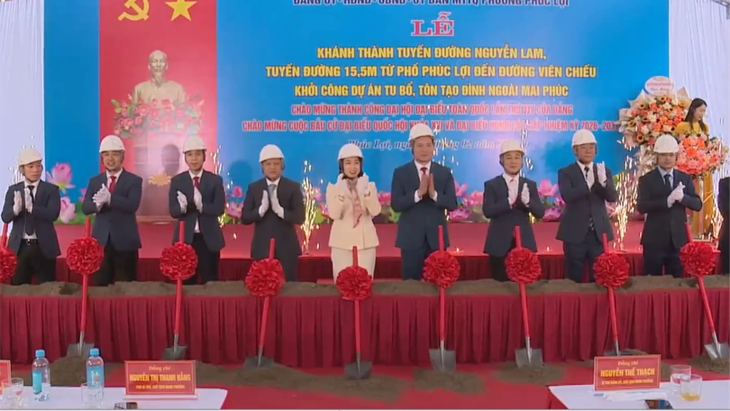 Phường Phúc Lợi khánh thành, khởi công nhiều công trình quan trọng