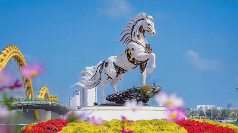 Ấn tượng linh vật ngựa chào năm mới ở Đà Nẵng